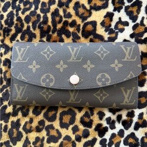 Brown and pink Monogram Wallet